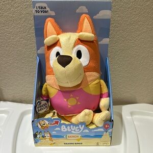 New Talking Bingo Plush Toy - Orange and Pink